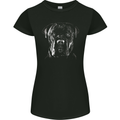 Cane Corso Head Shot Dog Womens Petite Cut T-Shirt Black