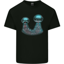 Cannabis Trichome Weed Mens Cotton T-Shirt Tee Top Black