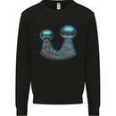 Cannabis Trichome Weed Mens Sweatshirt Jumper Black