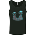 Cannabis Trichome Weed Mens Vest Tank Top Black