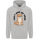 Cant Hide My Pride Funny Gay Pride Dog LGBT Mens 80% Cotton Hoodie Sports Grey