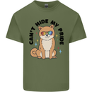 Cant Hide My Pride Funny Gay Pride Dog LGBT Mens Cotton T-Shirt Tee Top Military Green