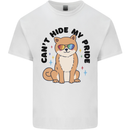 Cant Hide My Pride Funny Gay Pride Dog LGBT Mens Cotton T-Shirt Tee Top White