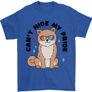 Cant Hide My Pride Funny Gay Pride Dog LGBT Mens T-Shirt 100% Cotton Royal Blue