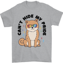 Cant Hide My Pride Funny Gay Pride Dog LGBT Mens T-Shirt 100% Cotton Sports Grey