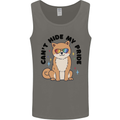 Cant Hide My Pride Funny Gay Pride Dog LGBT Mens Vest Tank Top Charcoal