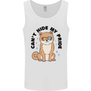 Cant Hide My Pride Funny Gay Pride Dog LGBT Mens Vest Tank Top White