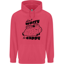 Cappybara Dont Worry Be Cappy Childrens Kids Hoodie Heliconia
