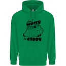 Cappybara Dont Worry Be Cappy Childrens Kids Hoodie Irish Green