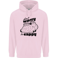 Cappybara Dont Worry Be Cappy Childrens Kids Hoodie Light Pink