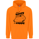 Cappybara Dont Worry Be Cappy Childrens Kids Hoodie Orange