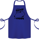 Cappybara Dont Worry Be Cappy Cotton Apron 100% Organic Royal Blue