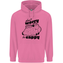 Cappybara Dont Worry Be Cappy Mens 80% Cotton Hoodie Azelea