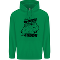 Cappybara Dont Worry Be Cappy Mens 80% Cotton Hoodie Irish Green