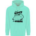 Cappybara Dont Worry Be Cappy Mens 80% Cotton Hoodie Peppermint