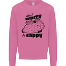 Cappybara Dont Worry Be Cappy Mens Sweatshirt Jumper Azalea