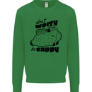 Cappybara Dont Worry Be Cappy Mens Sweatshirt Jumper Irish Green