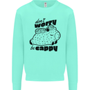 Cappybara Dont Worry Be Cappy Mens Sweatshirt Jumper Peppermint