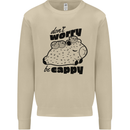 Cappybara Dont Worry Be Cappy Mens Sweatshirt Jumper Sand