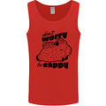 Cappybara Dont Worry Be Cappy Mens Vest Tank Top Red