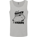 Cappybara Dont Worry Be Cappy Mens Vest Tank Top Sports Grey