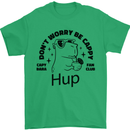 Capybara Be Cappy Funny Mens T-Shirt 100% Cotton Irish Green