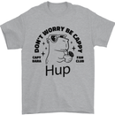 Capybara Be Cappy Funny Mens T-Shirt 100% Cotton Sports Grey