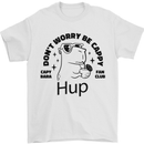 Capybara Be Cappy Funny Mens T-Shirt 100% Cotton White