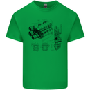 Car Engine Blueprints Petrolhead Kids T-Shirt Childrens Irish Green