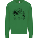 Car Engine Blueprints Petrolhead Mens Sweatshirt Jumper Irish Green