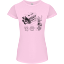 Car Engine Blueprints Petrolhead Womens Petite Cut T-Shirt Light Pink