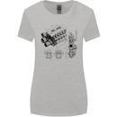 Car Engine Blueprints Petrolhead Womens Wider Cut T-Shirt Sports Grey