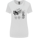 Car Engine Blueprints Petrolhead Womens Wider Cut T-Shirt White