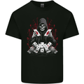 Card Playing Grim Reaper Poker Kids T-Shirt Childrens Black