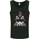 Card Playing Grim Reaper Poker Mens Vest Tank Top Black