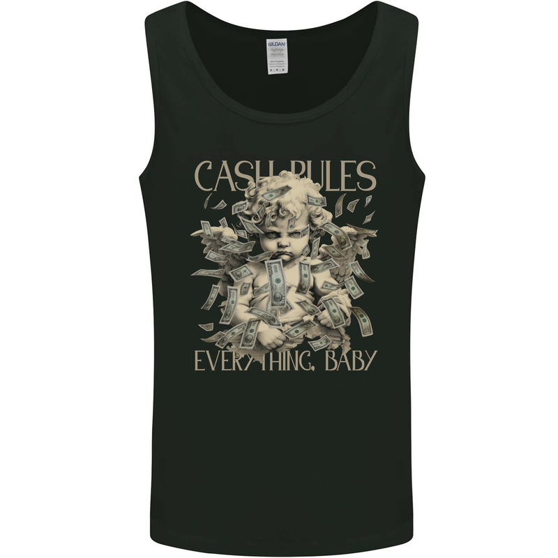 Cash Rules Everything Baby Money Hustle Mens Vest Tank Top Black