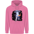 Cat Abduction Alien UFO Mens 80% Cotton Hoodie Azelea