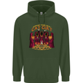 Cat Cult Evil Feline Devil Worship Satanic Childrens Kids Hoodie Forest Green