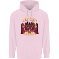 Cat Cult Evil Feline Devil Worship Satanic Childrens Kids Hoodie Light Pink