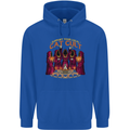 Cat Cult Evil Feline Devil Worship Satanic Childrens Kids Hoodie Royal Blue