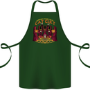 Cat Cult Evil Feline Devil Worship Satanic Cotton Apron 100% Organic Forest Green