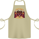 Cat Cult Evil Feline Devil Worship Satanic Cotton Apron 100% Organic Khaki