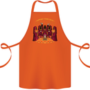 Cat Cult Evil Feline Devil Worship Satanic Cotton Apron 100% Organic Orange