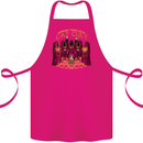 Cat Cult Evil Feline Devil Worship Satanic Cotton Apron 100% Organic Pink