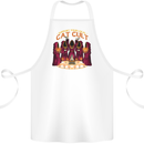 Cat Cult Evil Feline Devil Worship Satanic Cotton Apron 100% Organic White