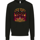 Cat Cult Evil Feline Devil Worship Satanic Kids Sweatshirt Jumper Black