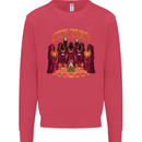 Cat Cult Evil Feline Devil Worship Satanic Kids Sweatshirt Jumper Heliconia