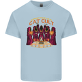 Cat Cult Evil Feline Devil Worship Satanic Kids T-Shirt Childrens Light Blue