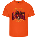 Cat Cult Evil Feline Devil Worship Satanic Kids T-Shirt Childrens Orange