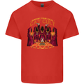 Cat Cult Evil Feline Devil Worship Satanic Kids T-Shirt Childrens Red